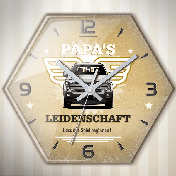 F-150 Super Crew Wanduhr personalisiert mit deinem Auto u. Kennzeichen!
