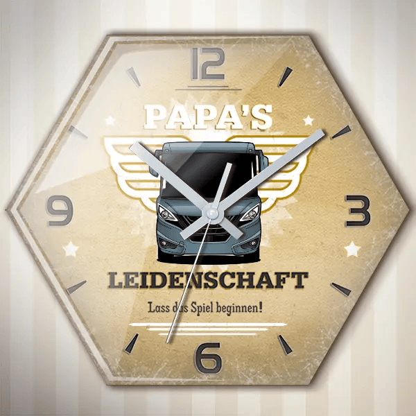 B-Klasse ML I 780 Wanduhr personalisiert mit deinem Wohnwagen u. Kennzeichen!