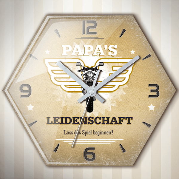GSF 1250 Wanduhr personalisiert mit deinem Motorrad u. Kennzeichen!