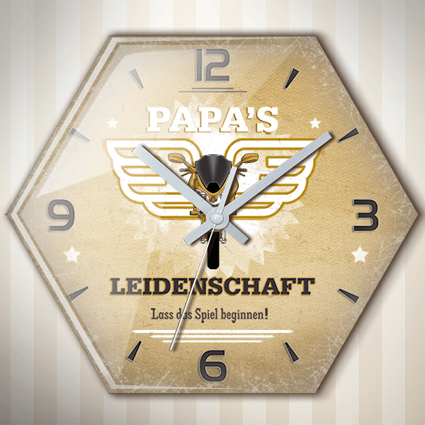 GSF 600 Bandit Wanduhr personalisiert mit deinem Motorrad u. Kennzeichen!