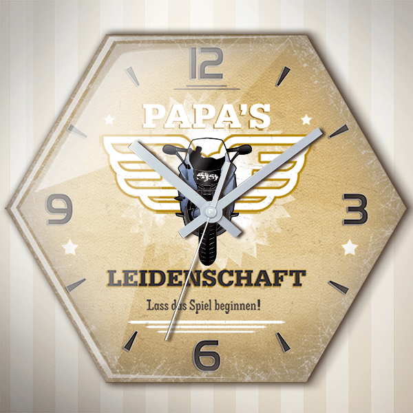 F 800 GT Wanduhr personalisiert mit deinem Motorrad u. Kennzeichen!