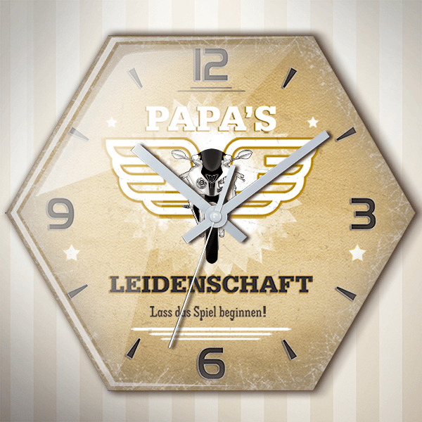 S 1000 R Wanduhr personalisiert mit deinem Motorrad u. Kennzeichen!