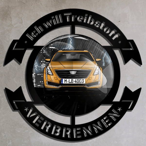 CT6 Wand Dekoration personalisiert mit deinem Auto u. Kennzeichen!