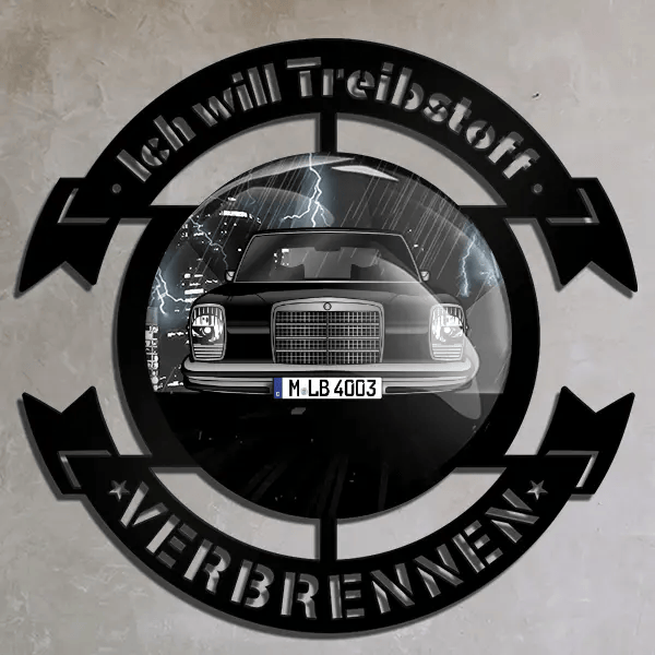 W 114 230 8 Wand Dekoration personalisiert mit deinem Auto u. Kennzeichen!