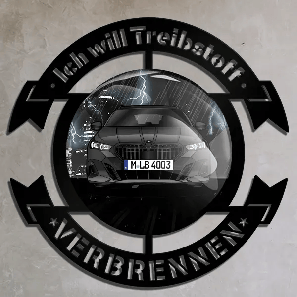 i5 Wand Dekoration personalisiert mit deinem Auto u. Kennzeichen!