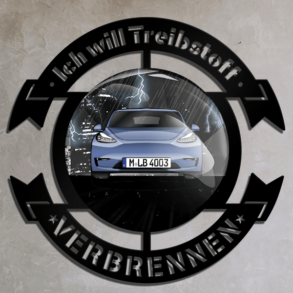 Model Y Wand Dekoration personalisiert mit deinem Auto u. Kennzeichen!