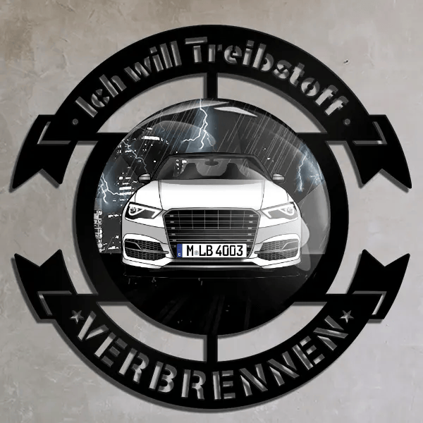 S3 Cabriolet Wand Dekoration personalisiert mit deinem Auto u. Kennzeichen!