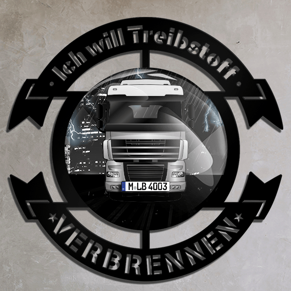 XF105 Wand Dekoration personalisiert mit deinem LKW u. Kennzeichen!