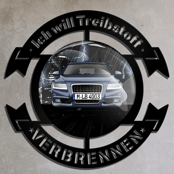 A6 Avant Wand Dekoration personalisiert mit deinem Auto u. Kennzeichen!