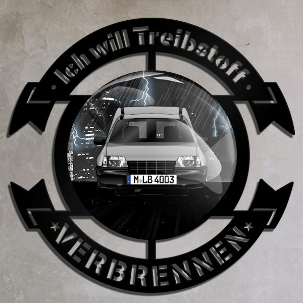 Combo Wand Dekoration personalisiert mit deinem Auto u. Kennzeichen!