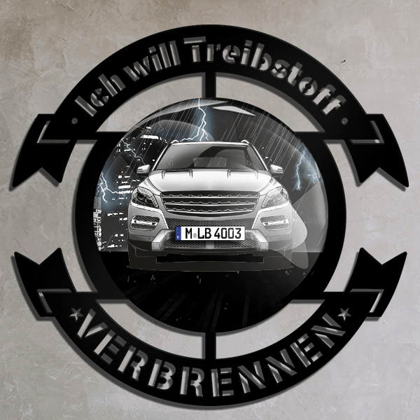 ML Wand Dekoration personalisiert mit deinem Auto u. Kennzeichen!