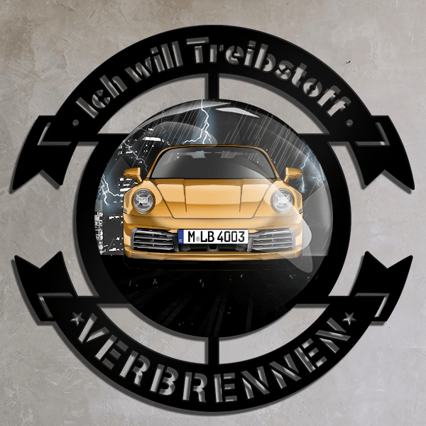 911 992 Coupe Wand Dekoration personalisiert mit deinem Auto u. Kennzeichen!