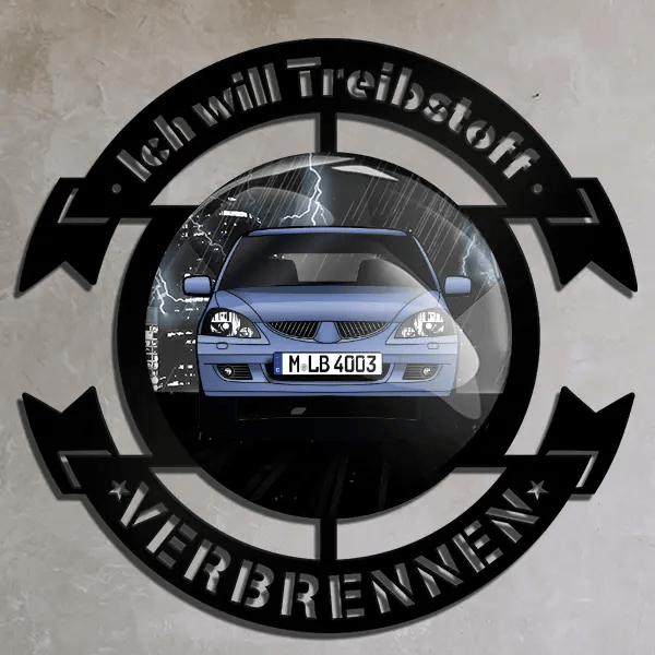 Lancer Kombi Wand Dekoration personalisiert mit deinem Auto u. Kennzeichen!