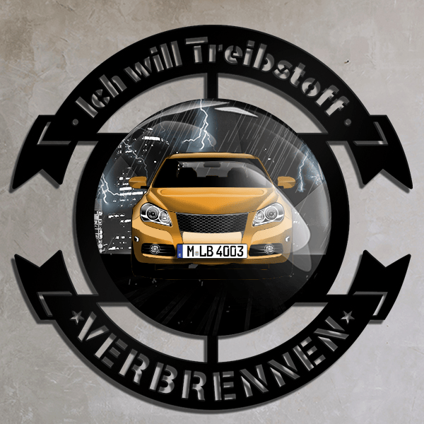 Kizashi Wand Dekoration personalisiert mit deinem Auto u. Kennzeichen!