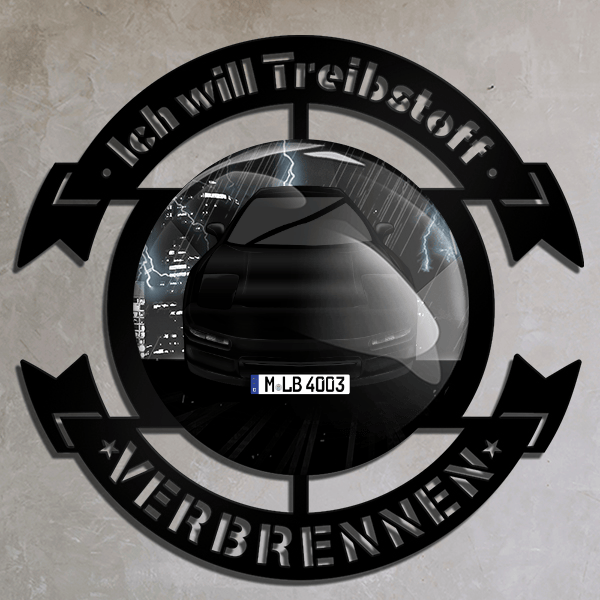 NSX Wand Dekoration personalisiert mit deinem Auto u. Kennzeichen!
