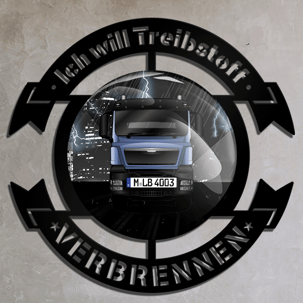 TGS 40.480 Wand Dekoration personalisiert mit deinem LKW u. Kennzeichen!