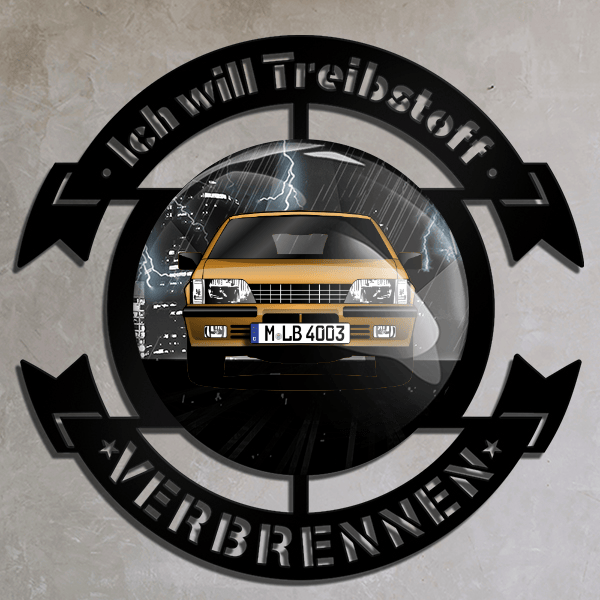 Monza Wand Dekoration personalisiert mit deinem Auto u. Kennzeichen!