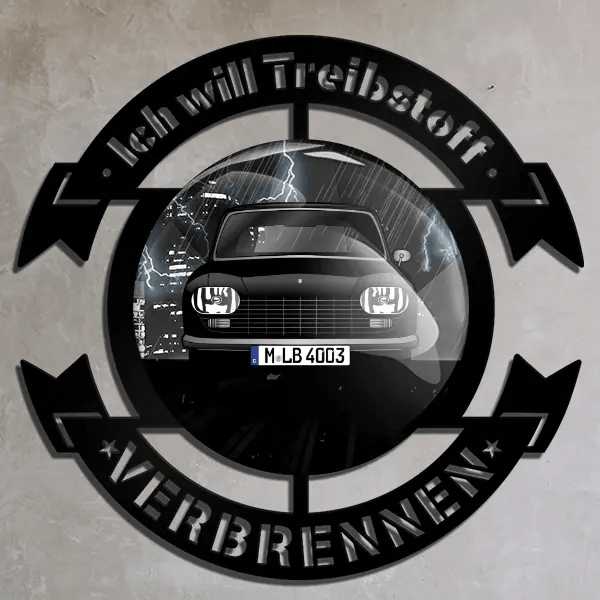 204 Wand Dekoration personalisiert mit deinem Auto u. Kennzeichen!