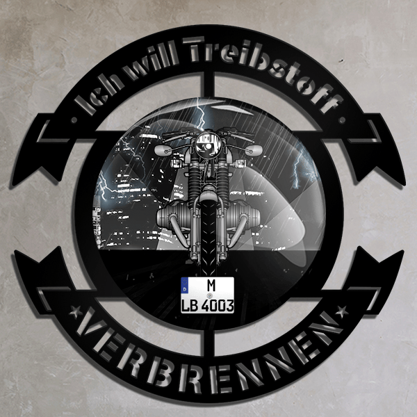 R 75 5 Wand Dekoration personalisiert mit deinem Motorrad u. Kennzeichen!
