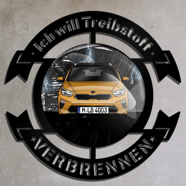 Seed SW Wand Dekoration personalisiert mit deinem Auto u. Kennzeichen!