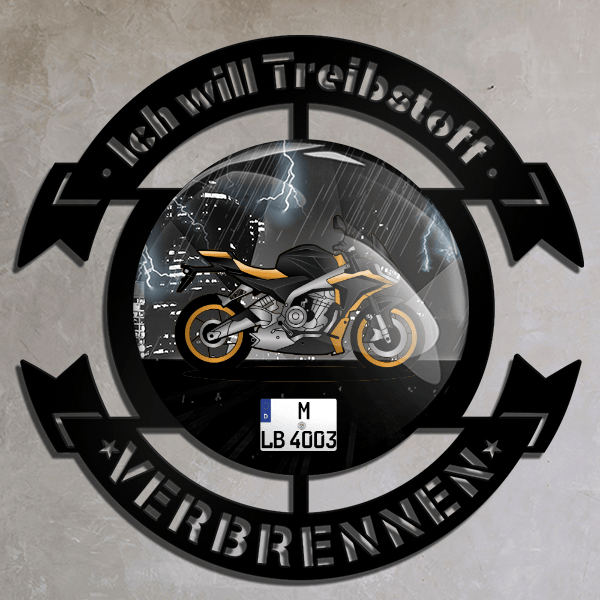 Tuono 660 Wand Dekoration personalisiert mit deinem Motorrad u. Kennzeichen!