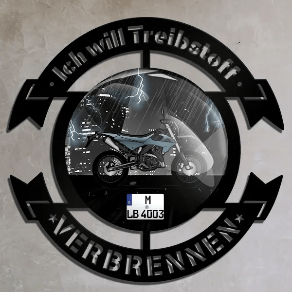 MRT 50 SM Pro Wand Dekoration personalisiert mit deinem Motorrad u. Kennzeichen!