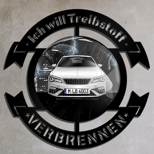 Leon SC Wand Dekoration personalisiert mit deinem Auto u. Kennzeichen!