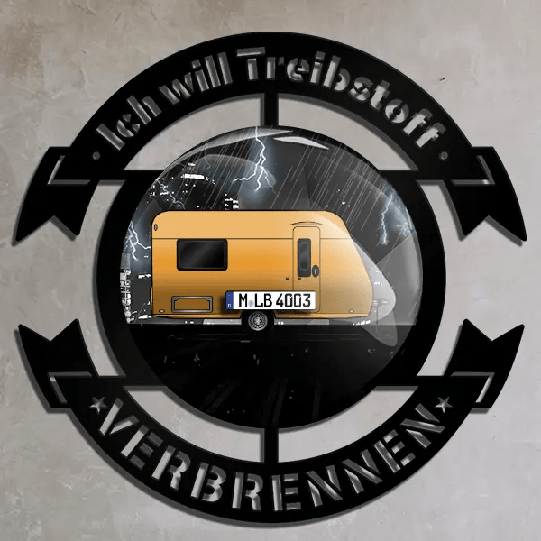 Style 400 F Wand Dekoration personalisiert mit deinem Wohnwagen u. Kennzeichen!
