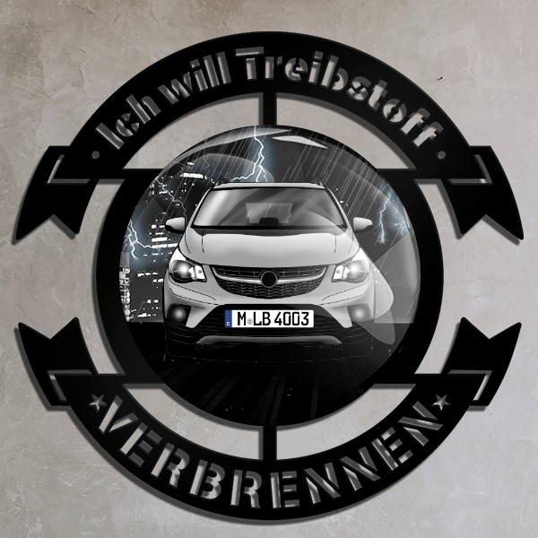 Karl Rocks Wand Dekoration personalisiert mit deinem Auto u. Kennzeichen!