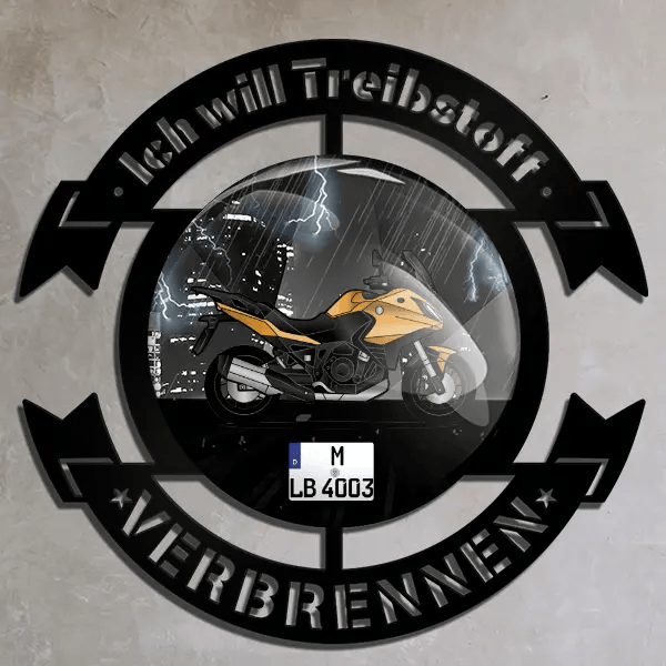 NT1100 Wand Dekoration personalisiert mit deinem Motorrad u. Kennzeichen!
