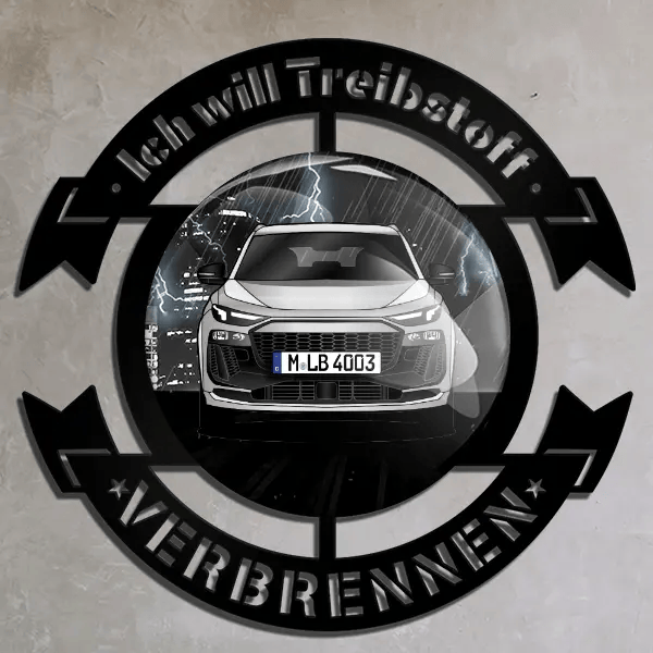 SQ6 e-tron Wand Dekoration personalisiert mit deinem Auto u. Kennzeichen!