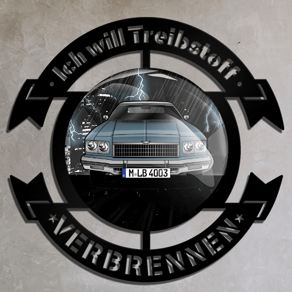 Impala Coupe Wand Dekoration personalisiert mit deinem Auto u. Kennzeichen!