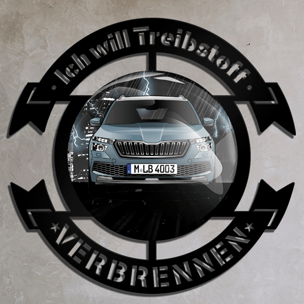 Kamiq Wand Dekoration personalisiert mit deinem Auto u. Kennzeichen!