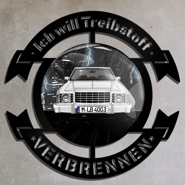 Granada Limousine Wand Dekoration personalisiert mit deinem Auto u. Kennzeichen!