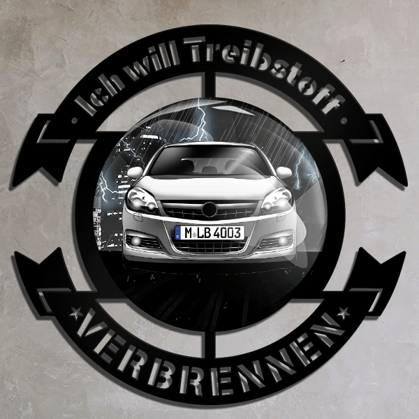 Vectra OPC Caravan Wand Dekoration personalisiert mit deinem Auto u. Kennzeichen!