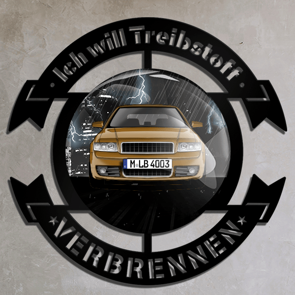 S4 Wand Dekoration personalisiert mit deinem Auto u. Kennzeichen!