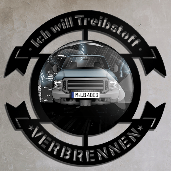 Excursion Wand Dekoration personalisiert mit deinem Auto u. Kennzeichen!