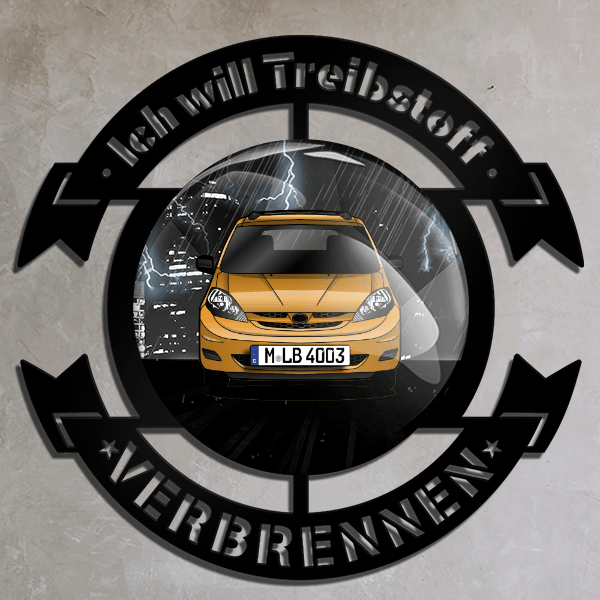 Sienna Wand Dekoration personalisiert mit deinem Auto u. Kennzeichen!
