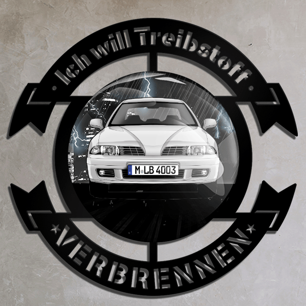 Carisma (5-Türer) Wand Dekoration personalisiert mit deinem Auto u. Kennzeichen!