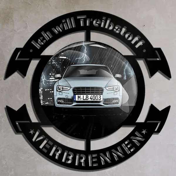 S5 Sportback Wand Dekoration personalisiert mit deinem Auto u. Kennzeichen!