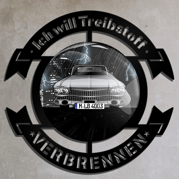 Deville Wand Dekoration personalisiert mit deinem Auto u. Kennzeichen!