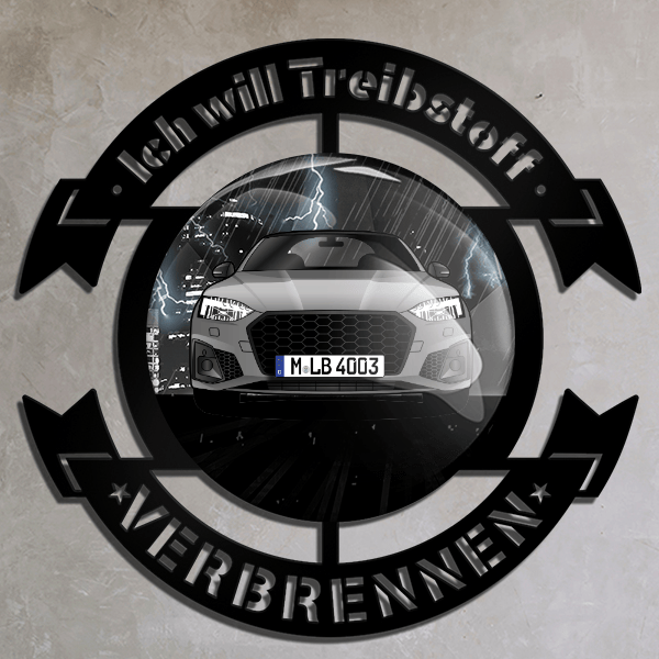 S5 Sportback Wand Dekoration personalisiert mit deinem Auto u. Kennzeichen!