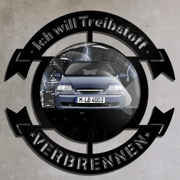 Aveo Wand Dekoration personalisiert mit deinem Auto u. Kennzeichen!