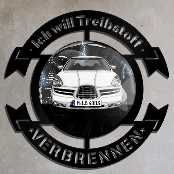 B9 Tribeca Wand Dekoration personalisiert mit deinem Auto u. Kennzeichen!