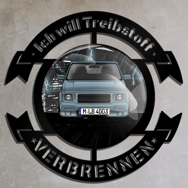 Typhoon Wand Dekoration personalisiert mit deinem Auto u. Kennzeichen!