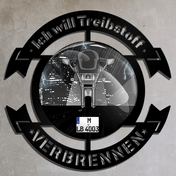 GPZ 500 S Wand Dekoration personalisiert mit deinem Motorrad u. Kennzeichen!