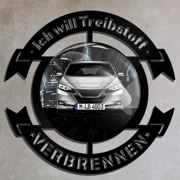 Leaf Wand Dekoration personalisiert mit deinem Auto u. Kennzeichen!