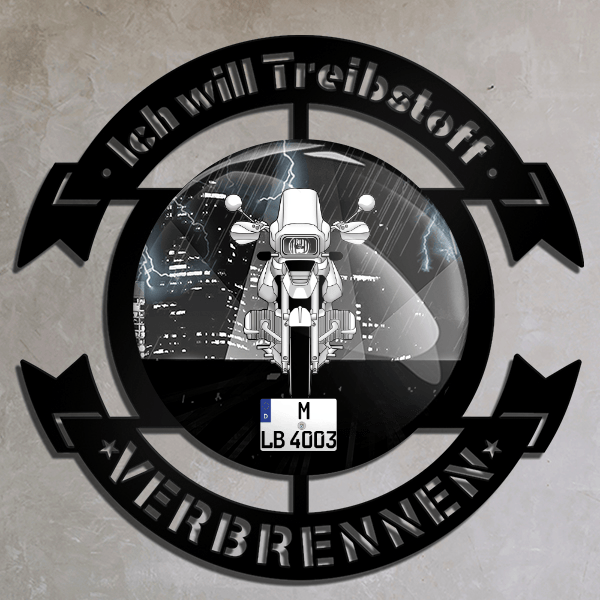 R 1100 RS Wand Dekoration personalisiert mit deinem Motorrad u. Kennzeichen!