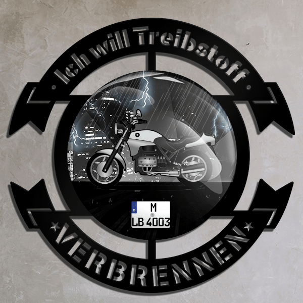 K 75 Wand Dekoration personalisiert mit deinem Motorrad u. Kennzeichen!