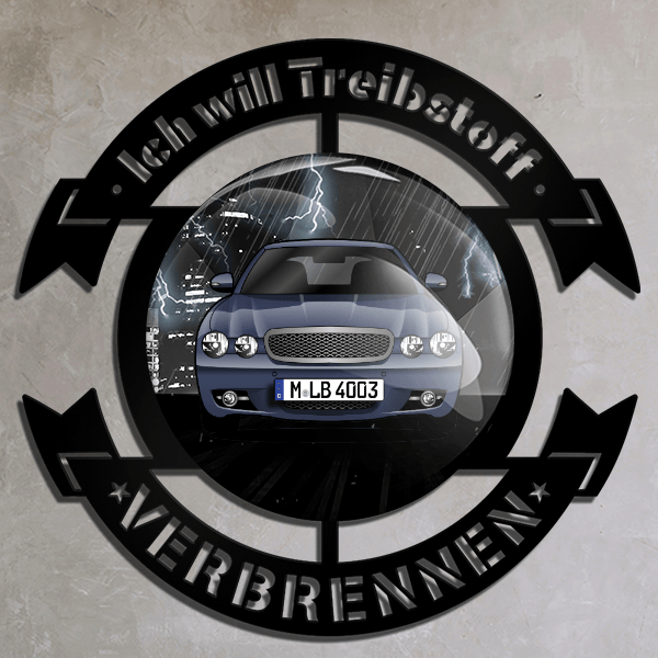 XJ Wand Dekoration personalisiert mit deinem Auto u. Kennzeichen!
